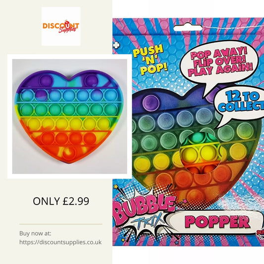 'Heart' Bubble Popper Fidget Toy