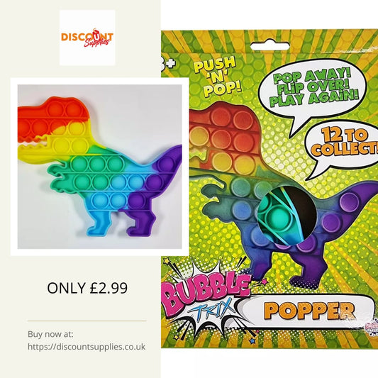 'Dinosaur' Bubble Popper Fidget Toy